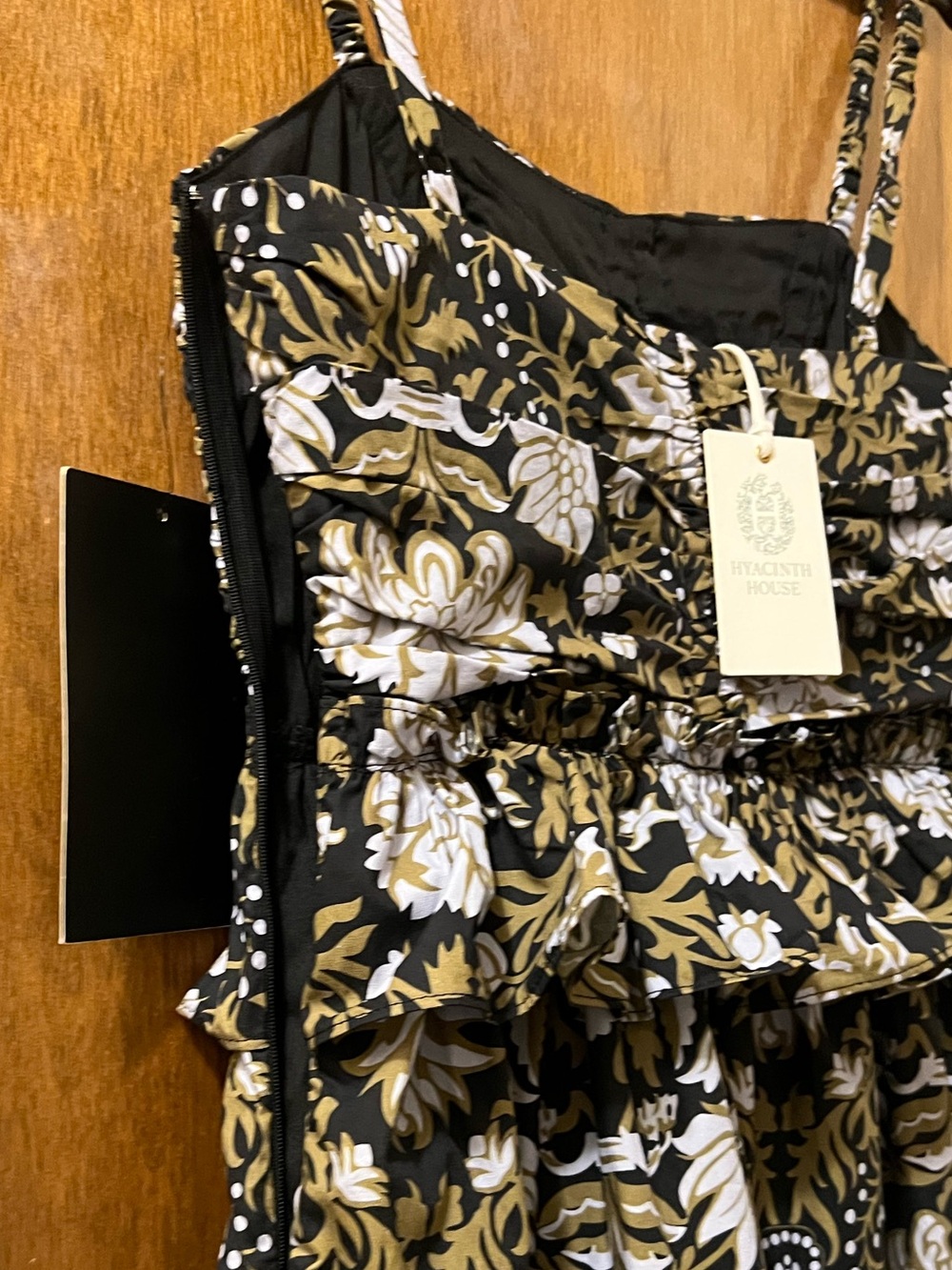 Tuckernuck Hyacinth House Myles Peplum Floral Midi Dress Sz S - Picture 7 of 14